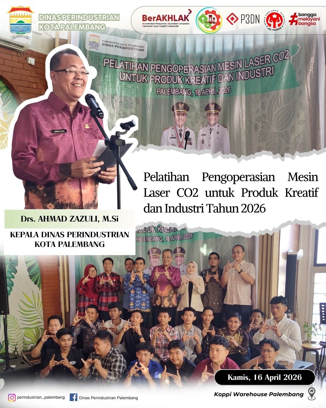Pelatihan Pengoperasian Mesin Laser CO2 untuk Produk Kreatif dan Industri Tahun 2026